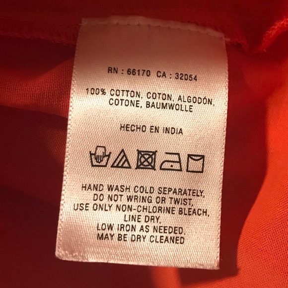 Anthropologie Vanessa Virginia Orange Peplum Top - Picture 7 of 8